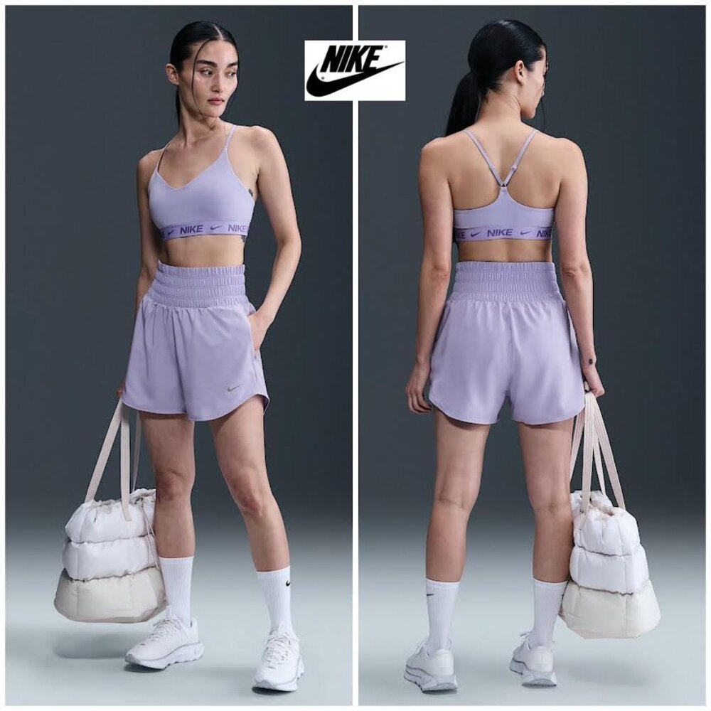 NWT Nike One Women S Dri-FIT Ultra High-Waisted 3" Brief-Lined Shorts Loose Fit